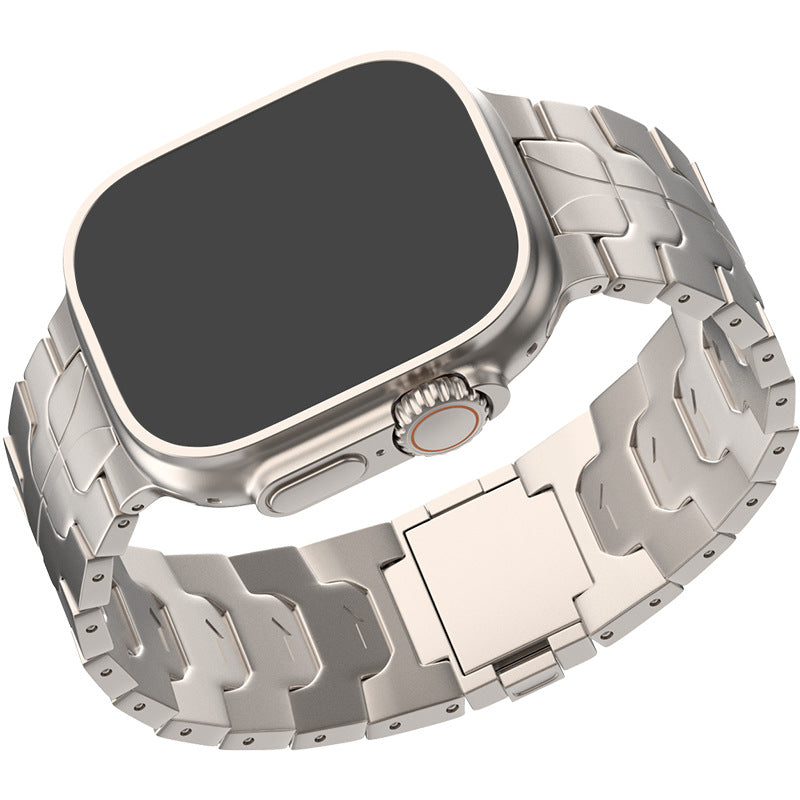 Widened Titanium Alloy Magnetic Strap for Apple Watch