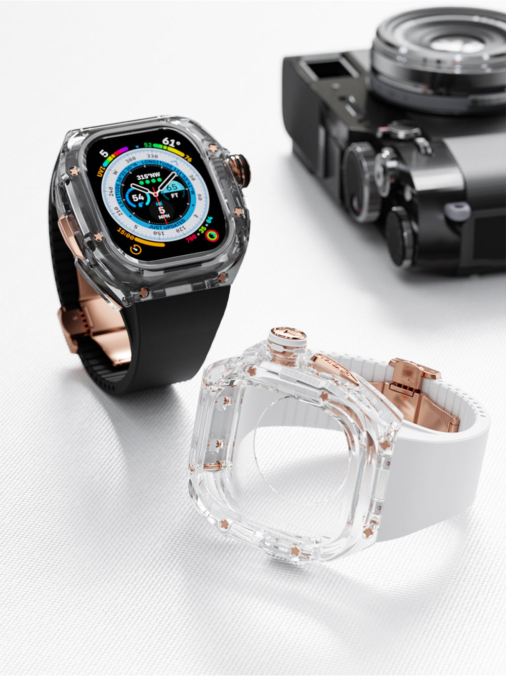 BOREAS Series 49mm - Crystal Case for Apple Watch