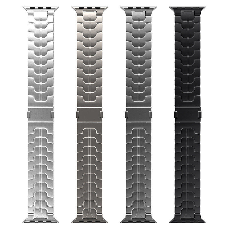 Widened Titanium Alloy Magnetic Strap for Apple Watch