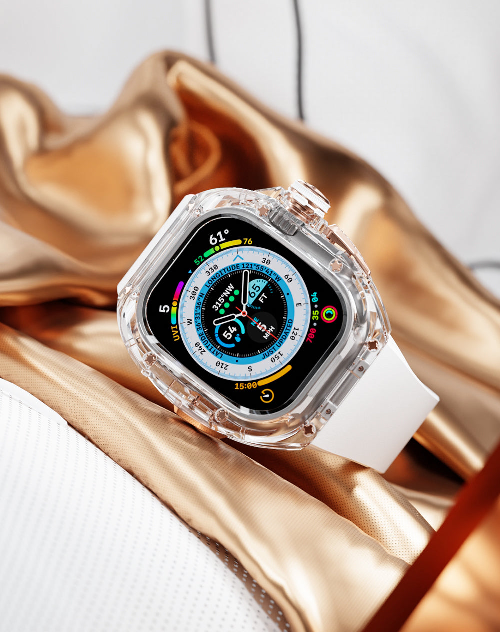 BOREAS Series 49mm - Crystal Case for Apple Watch