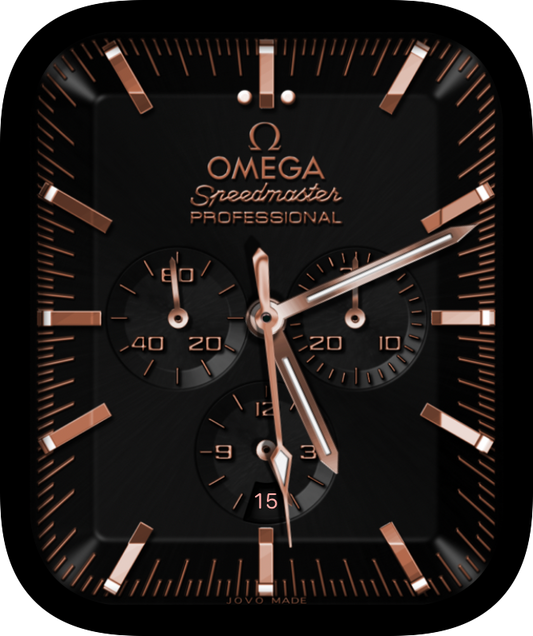 Free Apple Watch Face: Speed Master SM Moon Watch Rose Gold