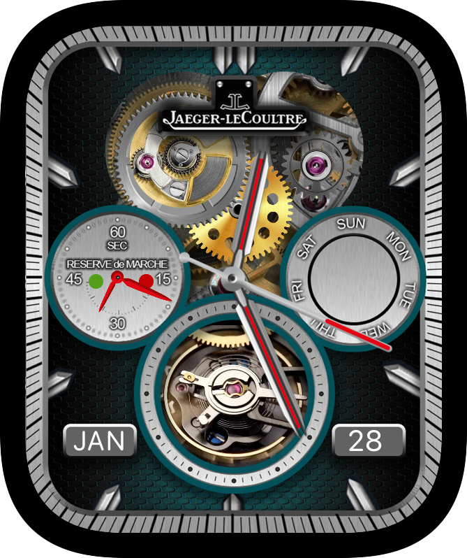 Free Apple Watch Face: JLC Tourbillon Moon