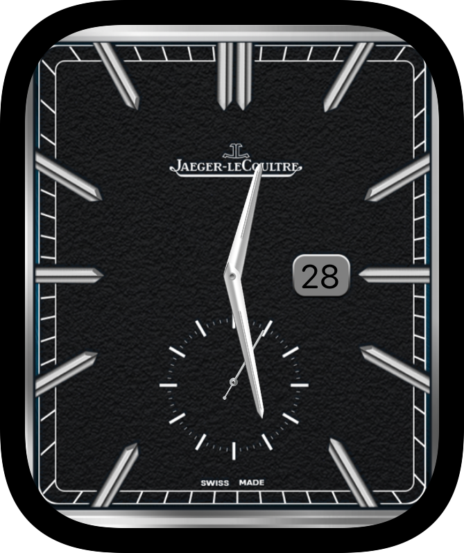 Free Apple Watch Face: JLC Reverso Black