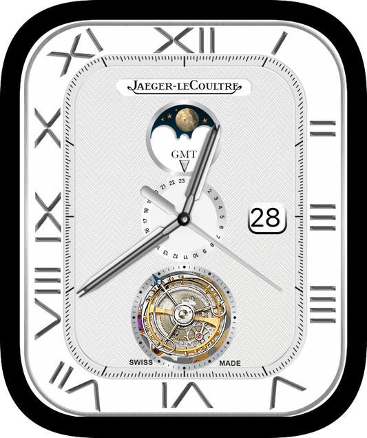 Free Apple Watch Face: JLC Moonphase Tourbillon