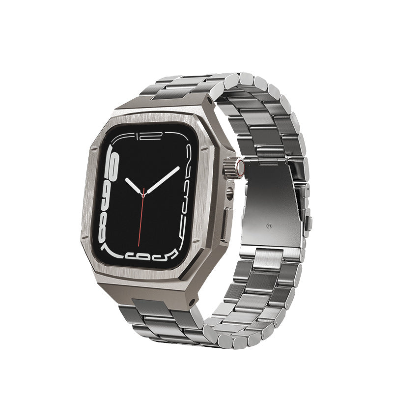 BOLD Series 46mm - Case for Apple Watch (Titanium Colour Bracelet)