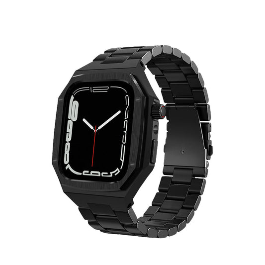 BOLD Series 46mm - Case for Apple Watch (Black Bracelet)