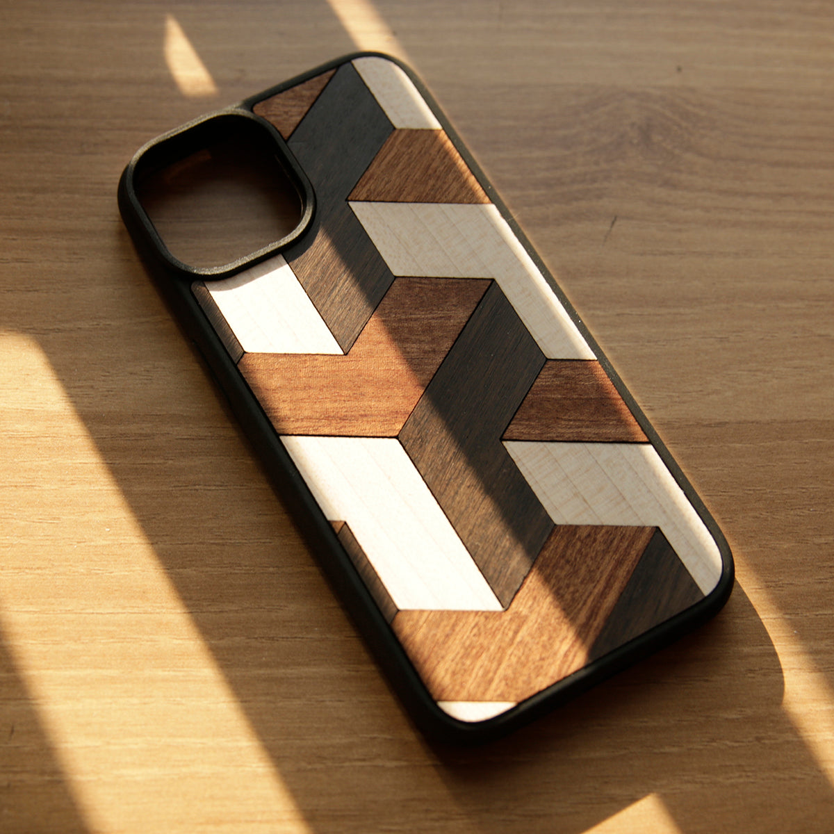 Premium Wooden MagSafe Case for iPhone - Geometry