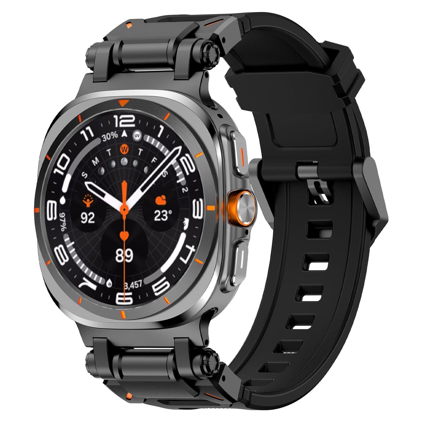 Rugged Explorer Silicone Strap for Samsung Galaxy Watch 7 Ultra