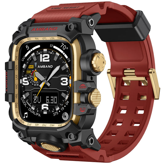 TOUGH M3 49mm - Case for Apple Watch Ultra 1 / 2 (Black Red)