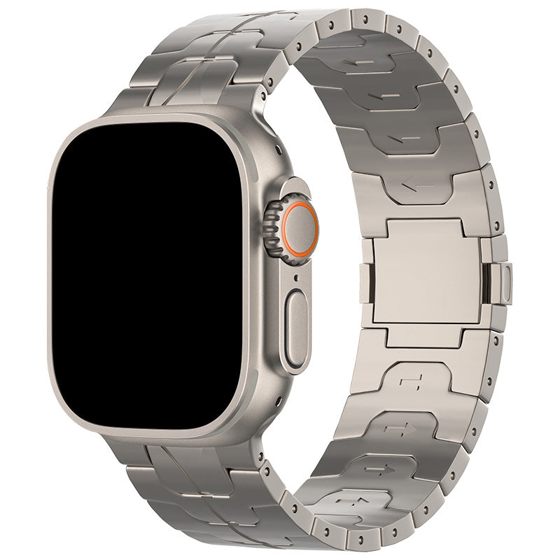 Widened Titanium Alloy Magnetic Strap for Apple Watch