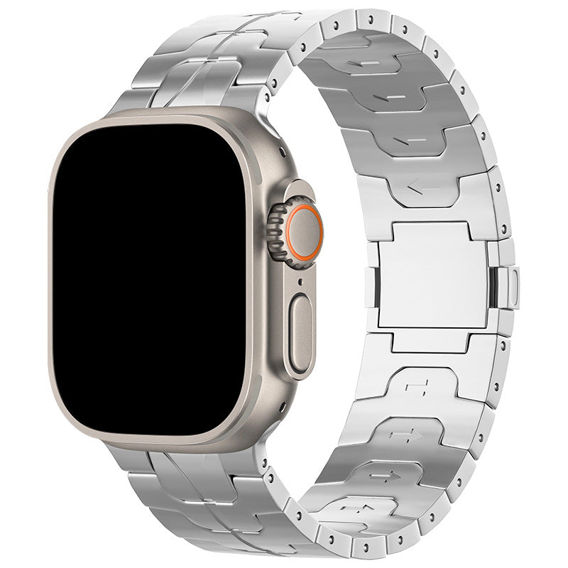 Widened Titanium Alloy Magnetic Strap for Apple Watch