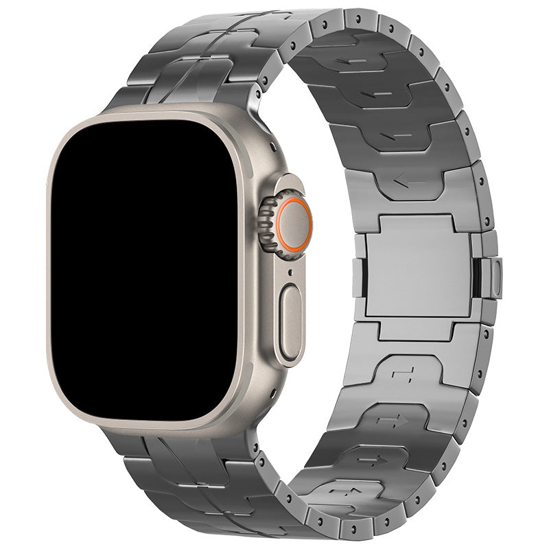 Widened Titanium Alloy Magnetic Strap for Apple Watch