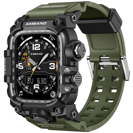 TOUGH M3 45mm - Case for Apple Watch (Black Army Green)