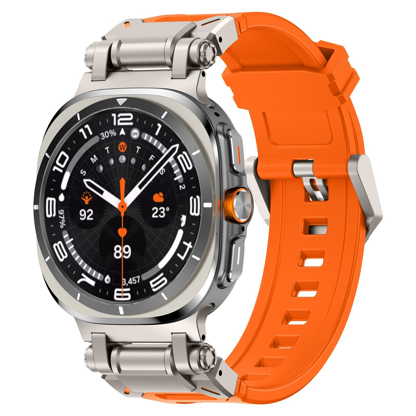 Rugged Explorer Silicone Strap for Samsung Galaxy Watch 7 Ultra