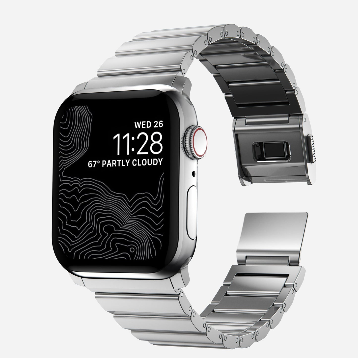 Titanium Bracelet with Magnetic Clasp for Apple Watch