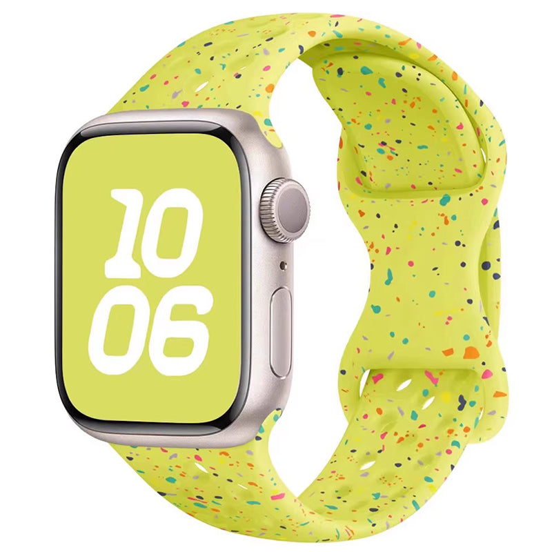 Colorful Silicone Strap for Apple Watch (Series 7, 8, 9, 10, Ultra)