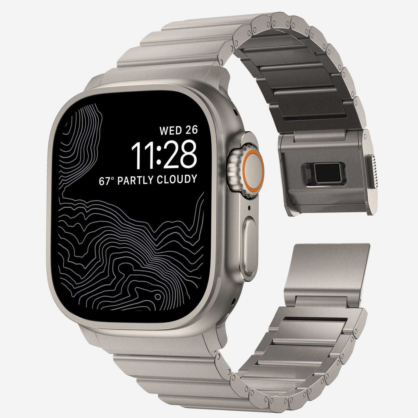 Titanium Bracelet with Magnetic Clasp for Apple Watch