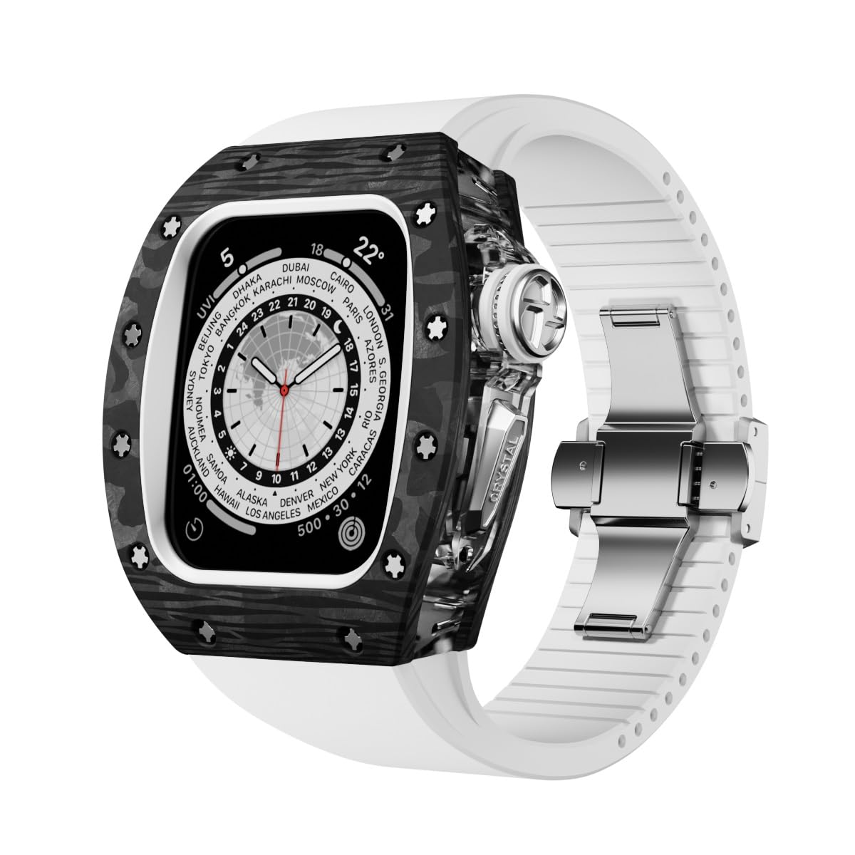 CRYSTAL CF Series 45mm - Case for Apple Watch (Silver)